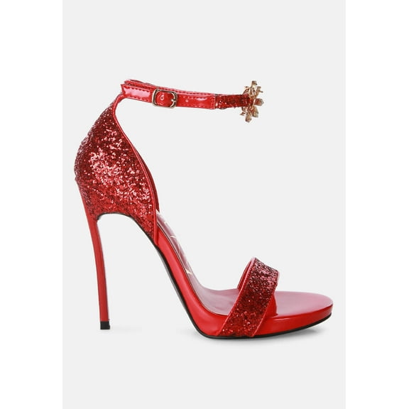 Straight Fire High Heel Glitter Stilettos