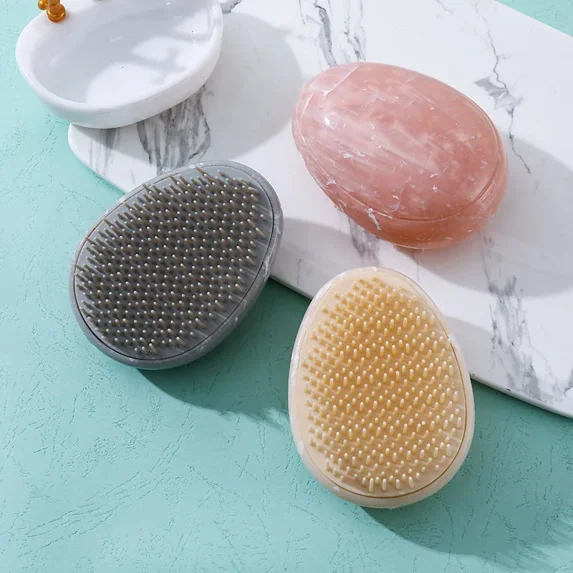 Anti-knotting Straight Hair Brush Hair Smoothing Combs Marbling Egg Glitter Anti Static Massage Hairbrush Hair Care Tools