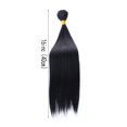 thumbnail image 1 of Straight Hair Bundles Black Weave Long Silky Hair Extensions Natural Look Heat Friendly Synthetic Hair Bundles for Styling Daily Wear Party Cosplay Multiple Length Options, 1 of 2
