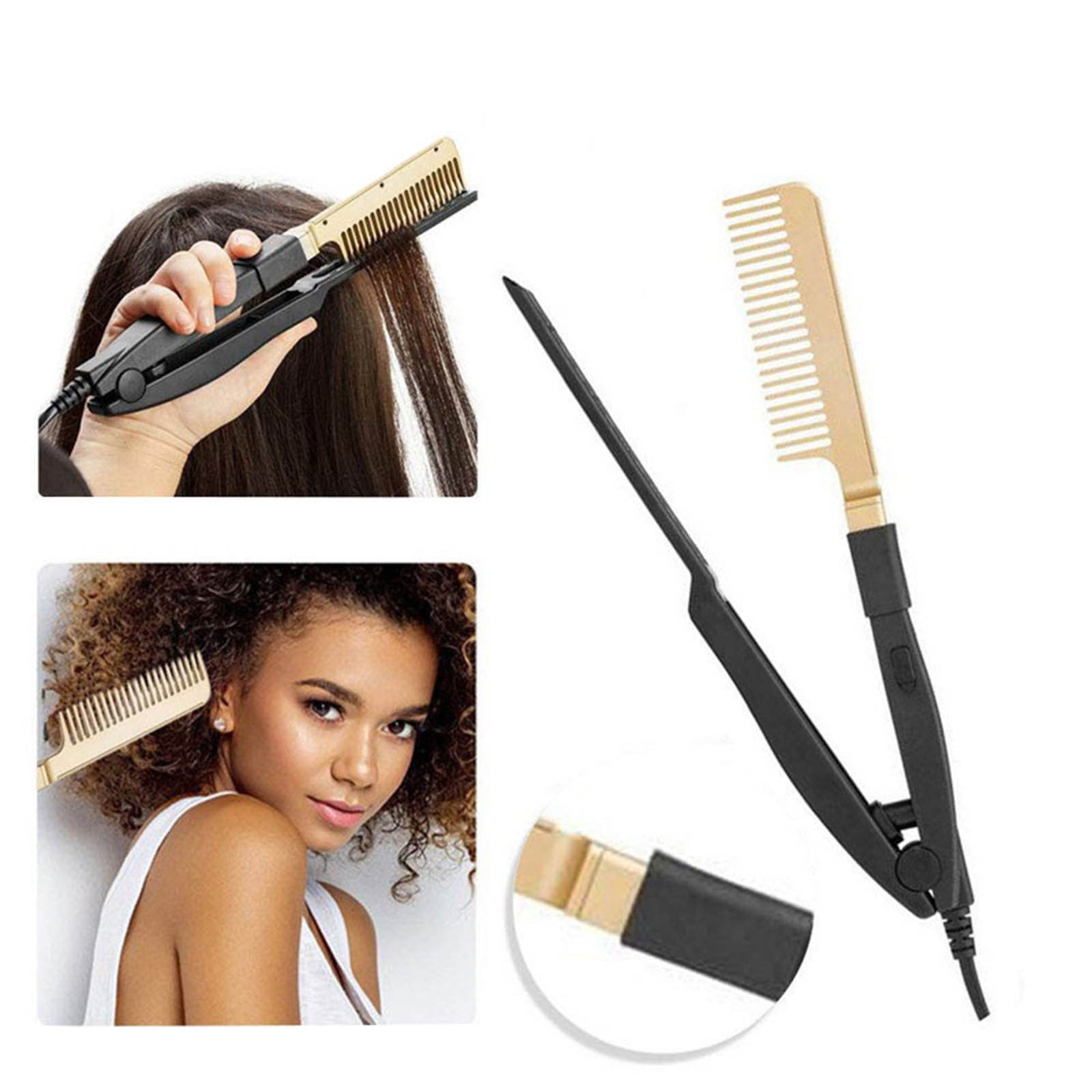 Straight Hair Comb Function Copper Comb Dry And Wet Use Fast Heating
