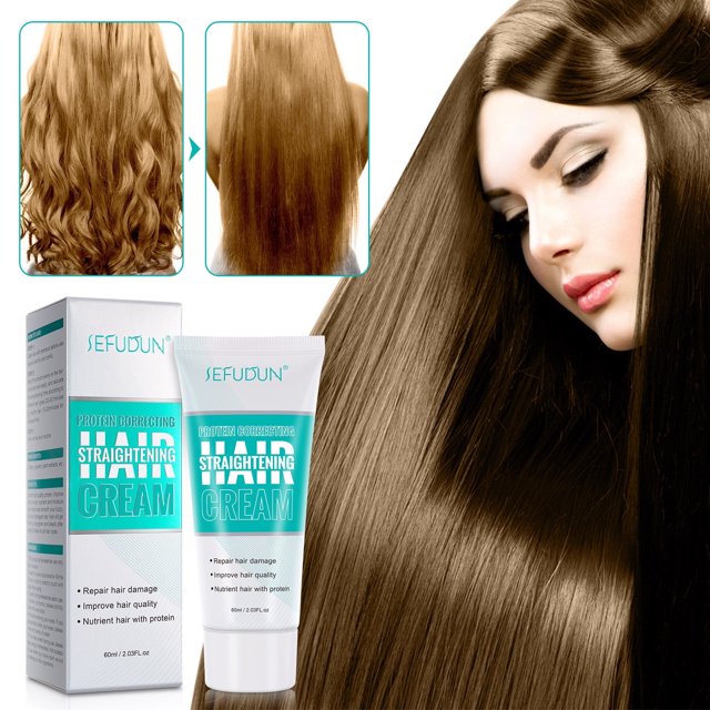 Straight Hair Protein Correcting Hair Straightening Cream Keratin