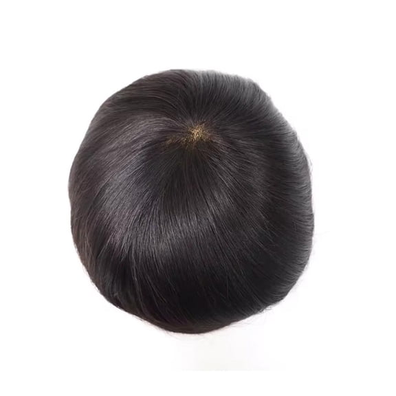 Straight Hair System Units Breathable Full Lace Men's Hairpiece Human Hair Toupee