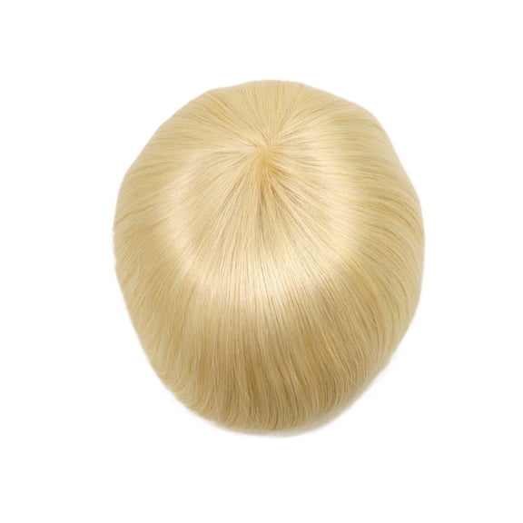 Straight Hair System Units Breathable Full Lace Men's Hairpiece Human Hair Toupee