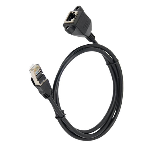 Straight Head Ethernet Cable Extension RJ45 Male Female for Stable Connection
