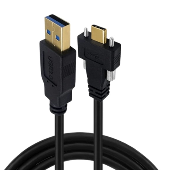 Fast Speed USB 3.0 Type C Cable Straight Head Design Panel Mount Mechanism Safe Data Transmission For Factory Use