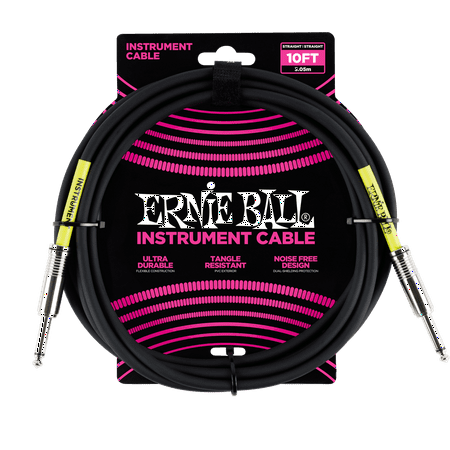 Ernie Ball 10' Straight / Straight Instrument Cable - P06048