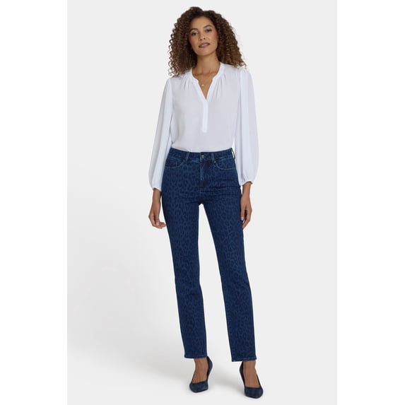 NYDJ Women's Straight Jeans With High Rise And 31" Inseam, Available in Regular, Plus Sizes