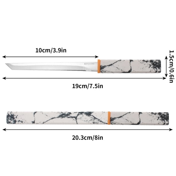 Straight Knife Kitchen Cutter Tool, M390 Fruit Knife Meat Cutter, Portable Straight Blade Knife, Multipurpose Kitchen Cutting Knife, Ergonomic Handle Utility Knife