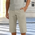 thumbnail image 1 of Straight Leg Capri Pants for Men Mid Rise Casual Trousers Lightweight Breathable Cotton Bottoms Below Knee Length Relaxed Fit Summer Outfits, 1 of 9
