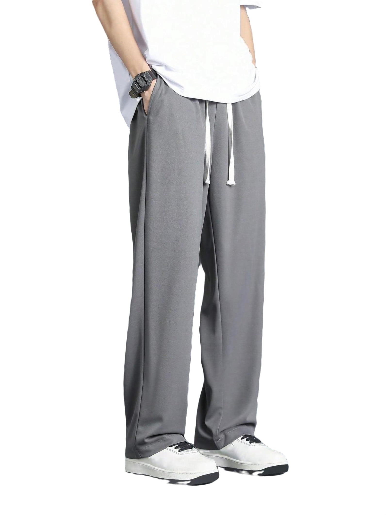 Straight leg sweatpants mens deals