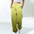 thumbnail image 1 of Straight Leg Pants for Women Casual Women Gradient Fashion Sports Loose Fits Wide Leg Drawstring Pocket Sweatpants Long Pants, S-2XL, 1 of 5