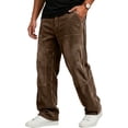 thumbnail image 1 of Straight Leg Sweatpants For Men Feature Warm Lined Design Elastic Drawstring Waist And Side Pockets For Winter Casual Wear, 1 of 4