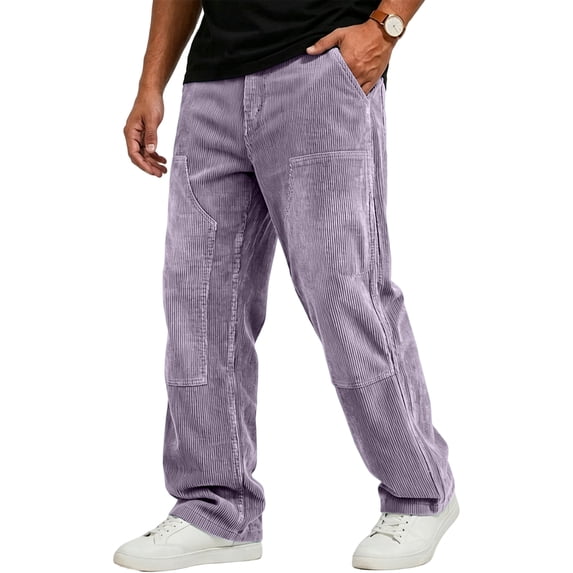 Straight Leg Sweatpants For Men Feature Warm Lined Design Elastic Drawstring Waist And Side Pockets For Winter Casual Wear