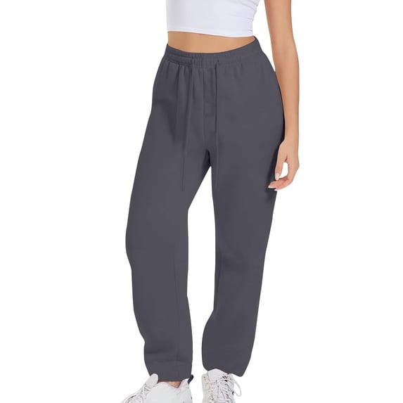 Straight Leg Sweatpants for Women Drawstring Baggy Sweat Pants High Waisted Trousers Wide Leg Sweatpants Fall Outfits Athletic Joggers with Pockets,Running Sports Outdoor Street Lounge Trouser