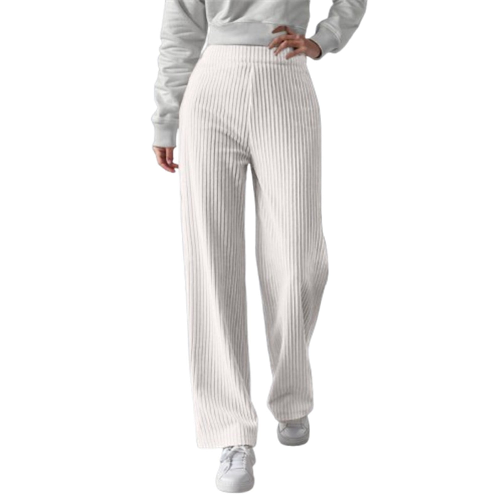 Straight Leg Sweatpants for Women Summer Beach Vacation Basic Trousers ...