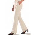 thumbnail image 1 of Straight Leg Womens Dress Pants Slim Fit Straight Leg Casual Slacks with Pockets Work Office Pull on Trousers, 1 of 8