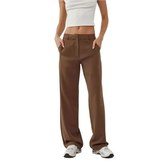 Straight Leg Woven Pants
