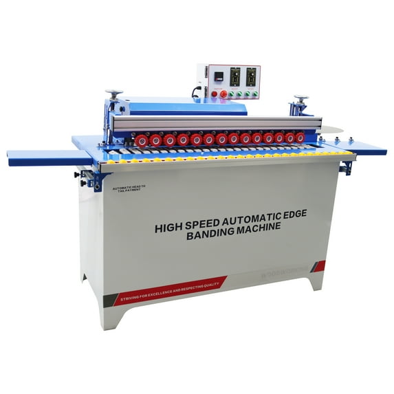 Straight Line Automatic Edge Banding Machine 110V Automatic Tape Breaking Edge Bander