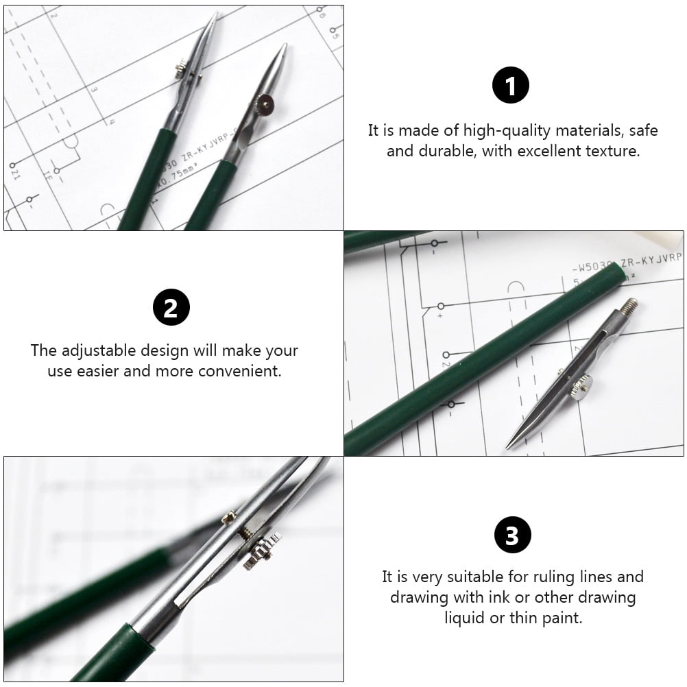 Straight Line Pen 2Pcs Straight Line Pen Art Ruling Pen Drawing Tool