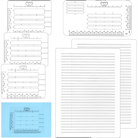 Straight Line Stencil Templates, Drawing Lettering Guide, Guide for Card Paper Journal W ywm58