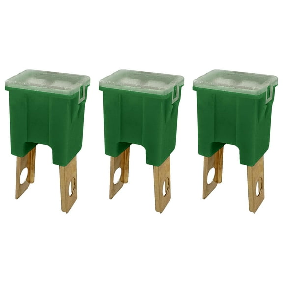 Straight Male Terminal 40 Amp Fuse Replacement for PAL Auto Link, FLM Fuse Cartridge - Automotive Car Truck Audio RV (40A, 3 Pack)