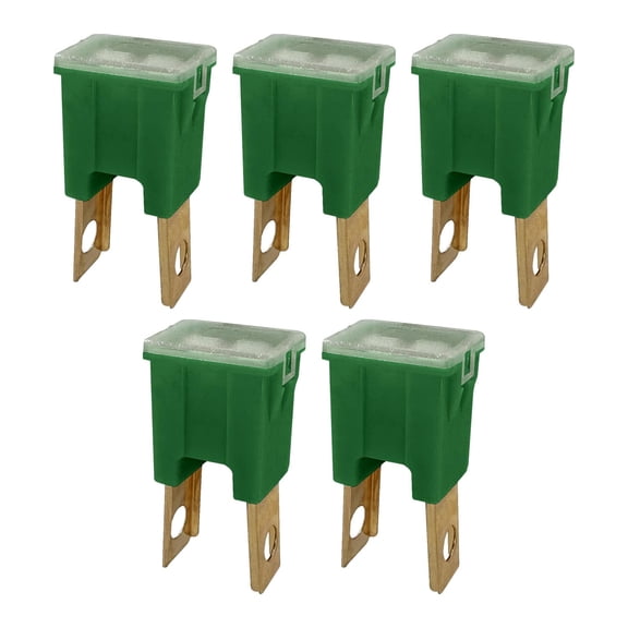 Straight Male Terminal 40 Amp Fuse Replacement for PAL Auto Link, FLM Fuse Cartridge - Automotive Car Truck Audio RV (40A, 5 Pack)