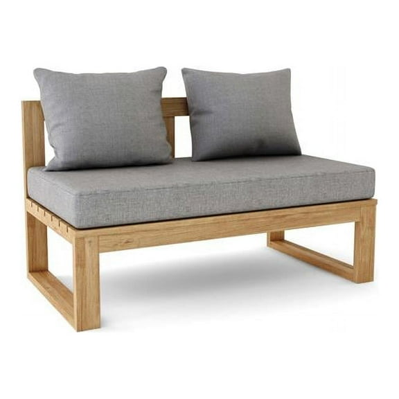 Straight Modular Deep Seating Set, Natural Smooth Well Sanded