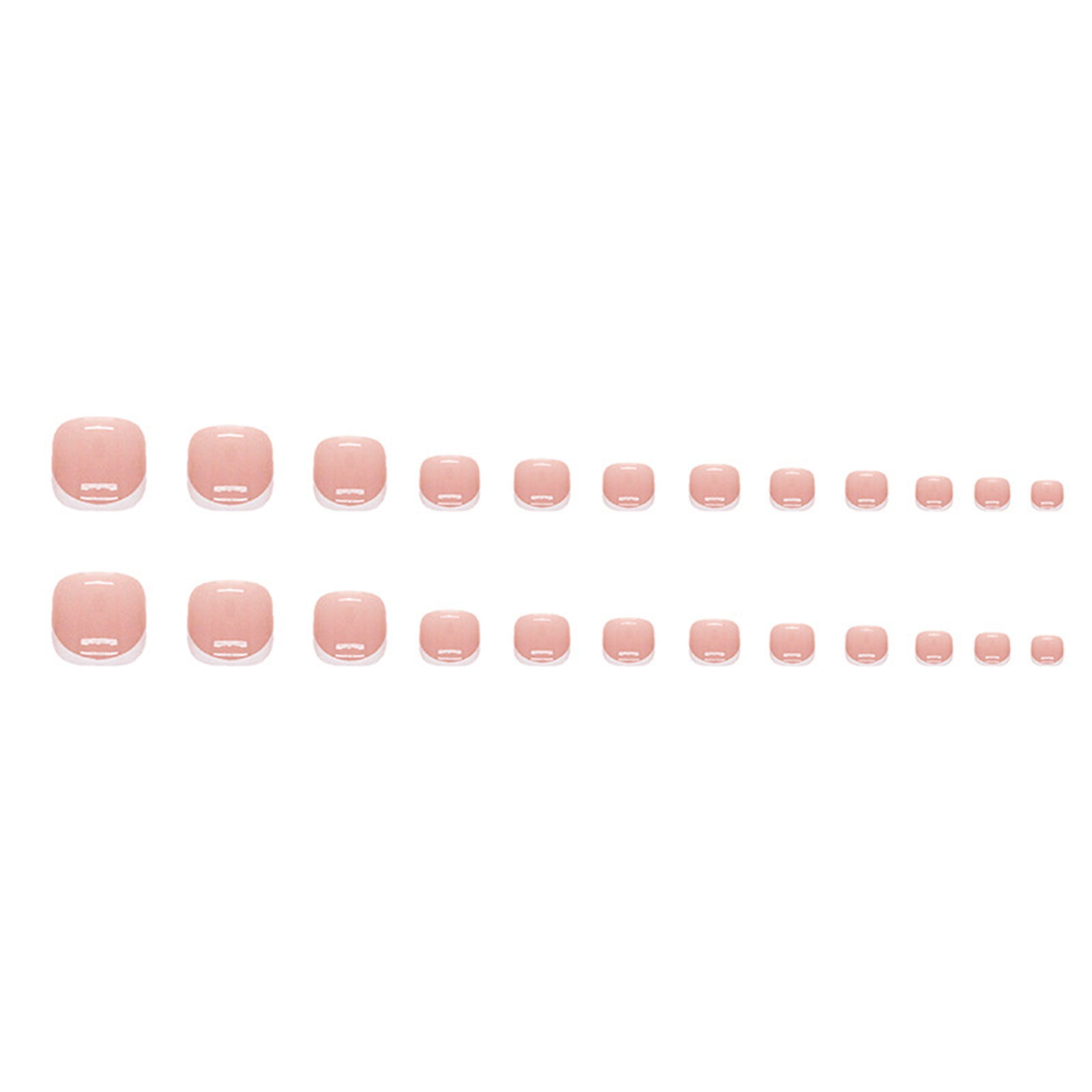 Straight Nail Tips No Curve Long Short Coffin Nail Tips Half Cover Nail