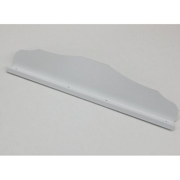 Straight Ornamental Gutter Valley Splash Guard LOW GLOSS WHITE - 12 ct