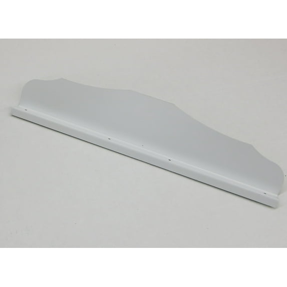 Straight Ornamental Gutter Valley Splash Guard LOW GLOSS WHITE - 3 ct