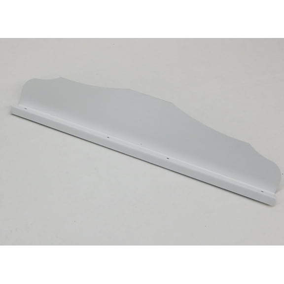 Straight Ornamental Gutter Valley Splash Guard LOW GLOSS WHITE - 3 ct