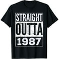 thumbnail image 1 of Straight Outta 1987 Funny Birthday Gift T-Shirt, 1 of 3