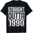 thumbnail image 1 of Straight Outta 1990 Funny Creative Graphic T-Shirt 34th Birthday Shirt Funny Creative Graphic T-Shirt, 1 of 3