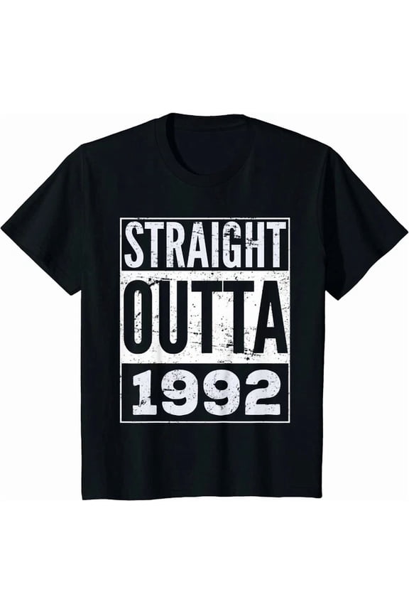 Straight Outta 1992 Birthday Gift T-Shirt, Unisex T-Shirt