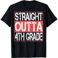 thumbnail image 1 of Straight Outta 4th Grade Kids Back To School Hello 5th Grade T-Shirt, 1 of 4