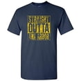 thumbnail image 1 of Straight Outta Ann Arbor Basic Cotton T-Shirt - Large - Navy, 1 of 6