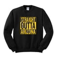 thumbnail image 1 of Straight Outta Arizona ARI Fan | Fantasy Football | Mens Sports Crewneck Graphic Sweatshirt, Black, 3XL, 1 of 4