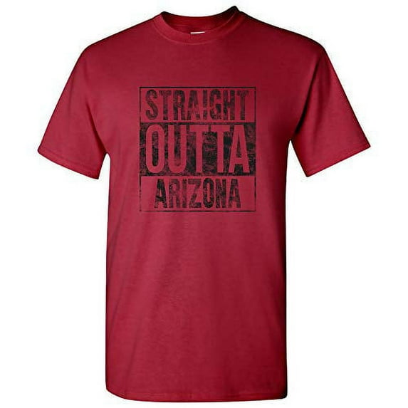 Straight Outta Arizona - Phoenix Football T Shirt - Large - Cardinal