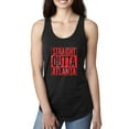 thumbnail image 1 of Straight Outta Atlanta ATL Fan | Fantasy Football | Womens Sports Jersey Racerback Tank Top, Black, Large, 1 of 4