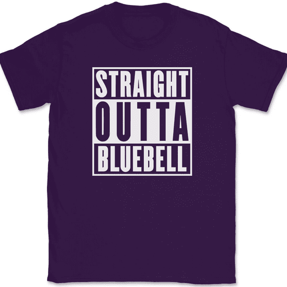 Straight Outta Bluebell T-Shirt Tee TV Show Hart of Dixie - Purple, L