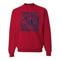 thumbnail image 1 of Straight Outta Boston BOS Fan | Fantasy Baseball Fans | Mens Sports Crewneck Graphic Sweatshirt, Red, 2XL, 1 of 4