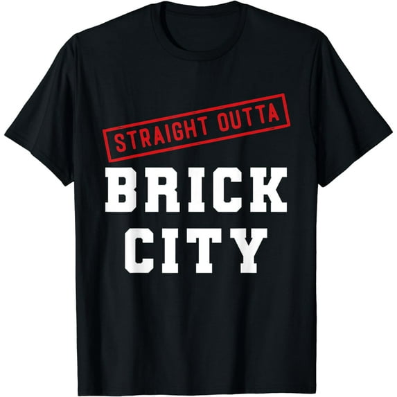 Straight Outta Brick City Newark NJ City New Jersey T-Shirt