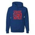 thumbnail image 1 of Straight Outta Buffalo BUF Fan | Fantasy Football | Mens Sports Hooded Sweatshirt Graphic Hoodie, Royal, X-Large, 1 of 4
