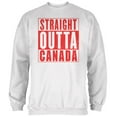 thumbnail image 1 of Straight Outta Canada Mens Sweatshirt White LG, 1 of 1
