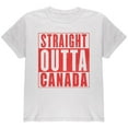 thumbnail image 1 of Straight Outta Canada Youth T Shirt White YMD, 1 of 1