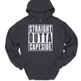 thumbnail image 1 of Straight Outta Capeside Hooded Sweatshirt Hoodie Funny TV Show Humor - Charcoal, 2XL, 1 of 1