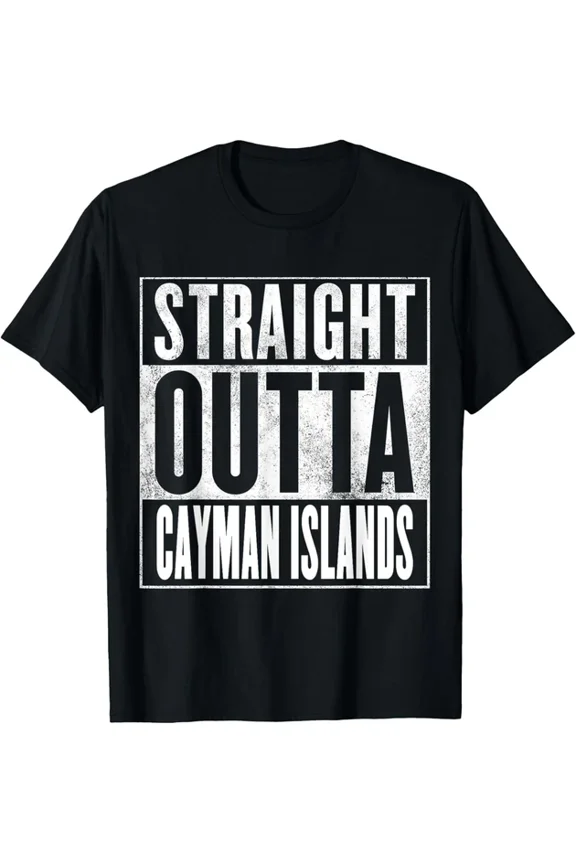 Straight Outta Cayman Islands T-Shirt Unisex S-5XL Hot Trending Shirt, Vintage Birthday Gift