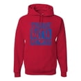 thumbnail image 1 of Straight Outta Chicago CHI Fan | Fantasy Baseball Fans | Mens Sports Hooded Sweatshirt Graphic Hoodie, Red, X-Large, 1 of 4