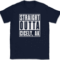 thumbnail image 1 of Straight Outta Cicely AK T-Shirt Tee Alaska Northern Exposure - Navy, 3XL, 1 of 1
