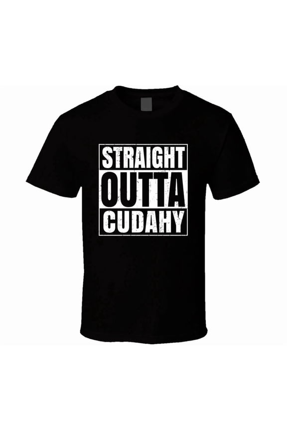 Straight Outta Cudahy Wisconsin City Pride Compton Parody Logo Unisex T-Shirt, up to size 5XL